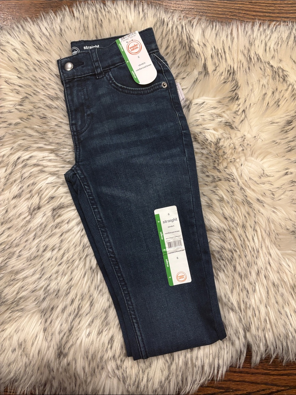NWT WN Boys Straight Fit Denim Jeans (6 Straight)